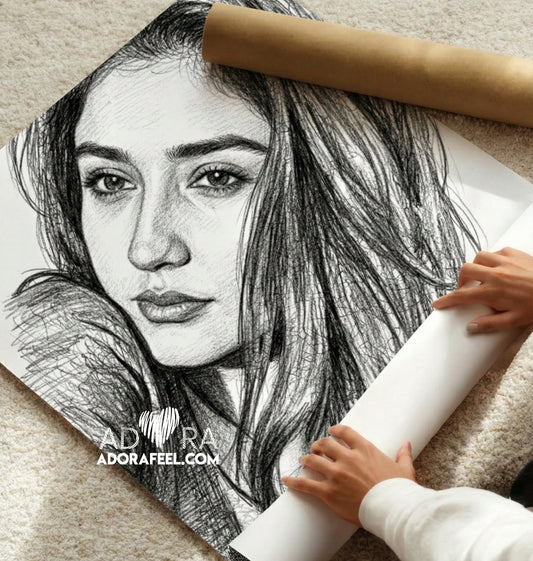 Adora Pencil Art Canvas