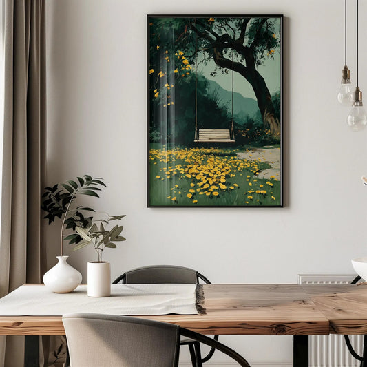 Coastal Landscape Wabi Sabi Beige Wall Art Canvas