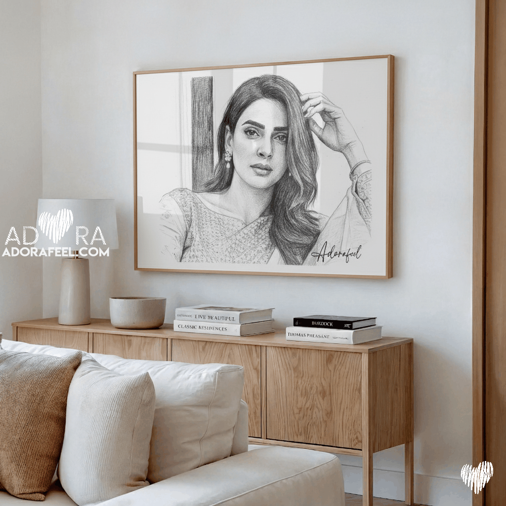 Adora Pencil Art Canvas