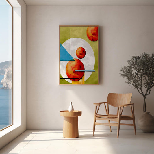 Geometric Colorful Abstract Wall Art Canvas
