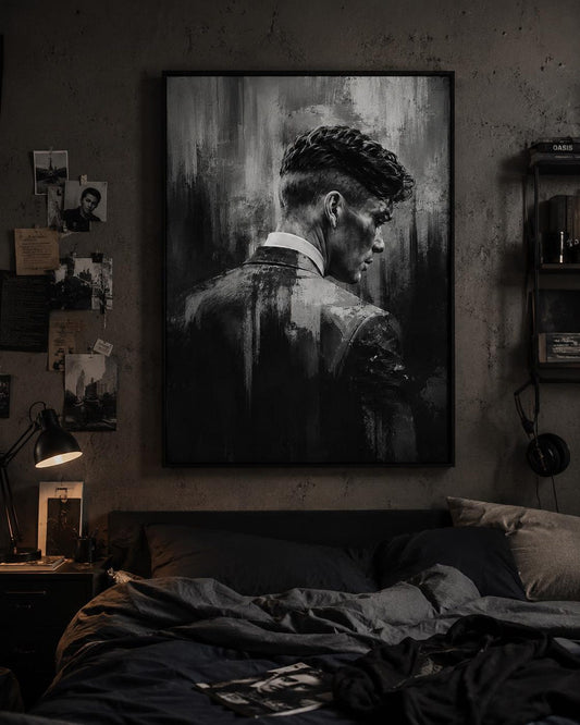 Moody Abstract Peaky Blinders Wall Art Canvas