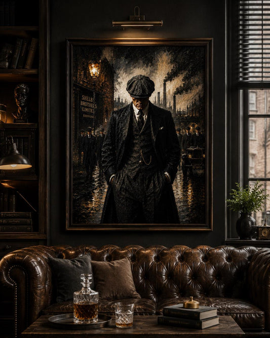 Peaky Blinders Dark Academia Vintage Wall Art Canvas