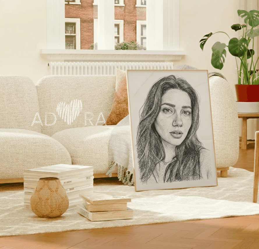 Adora Pencil Art Canvas