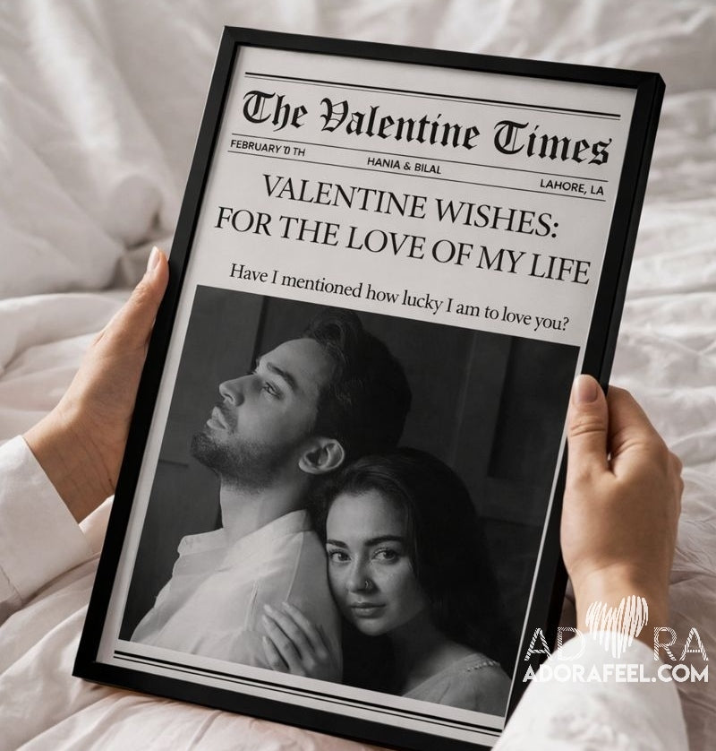 Valentine’s Day Special- Custom Retro News Style Canvas