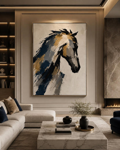 Abstract Horse Wall Art Canvas