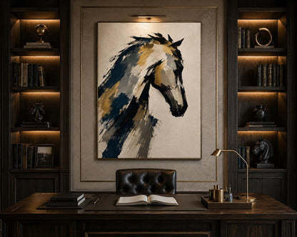 Abstract Horse Wall Art Canvas