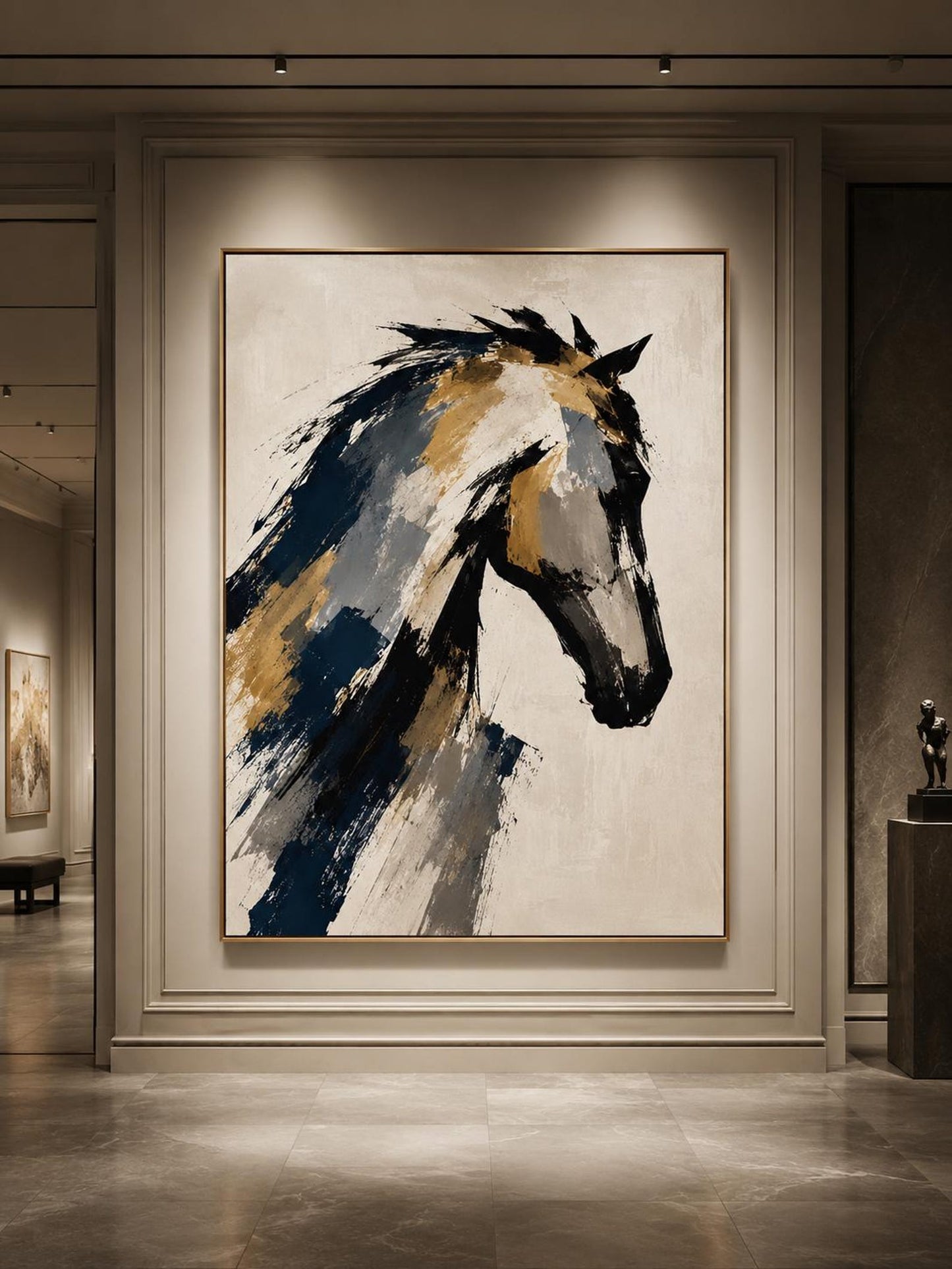 Abstract Horse Wall Art Canvas