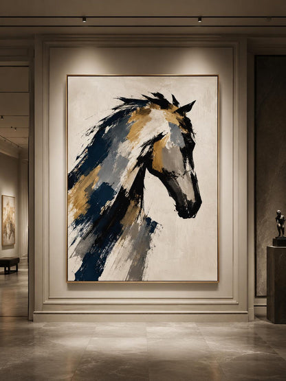 Abstract Horse Wall Art Canvas