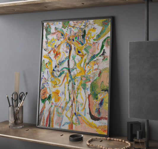 Abstract Oil Painting Style Modern Wall Art Canvas