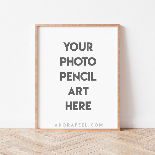 Adora Pencil Scribble Art Canvas