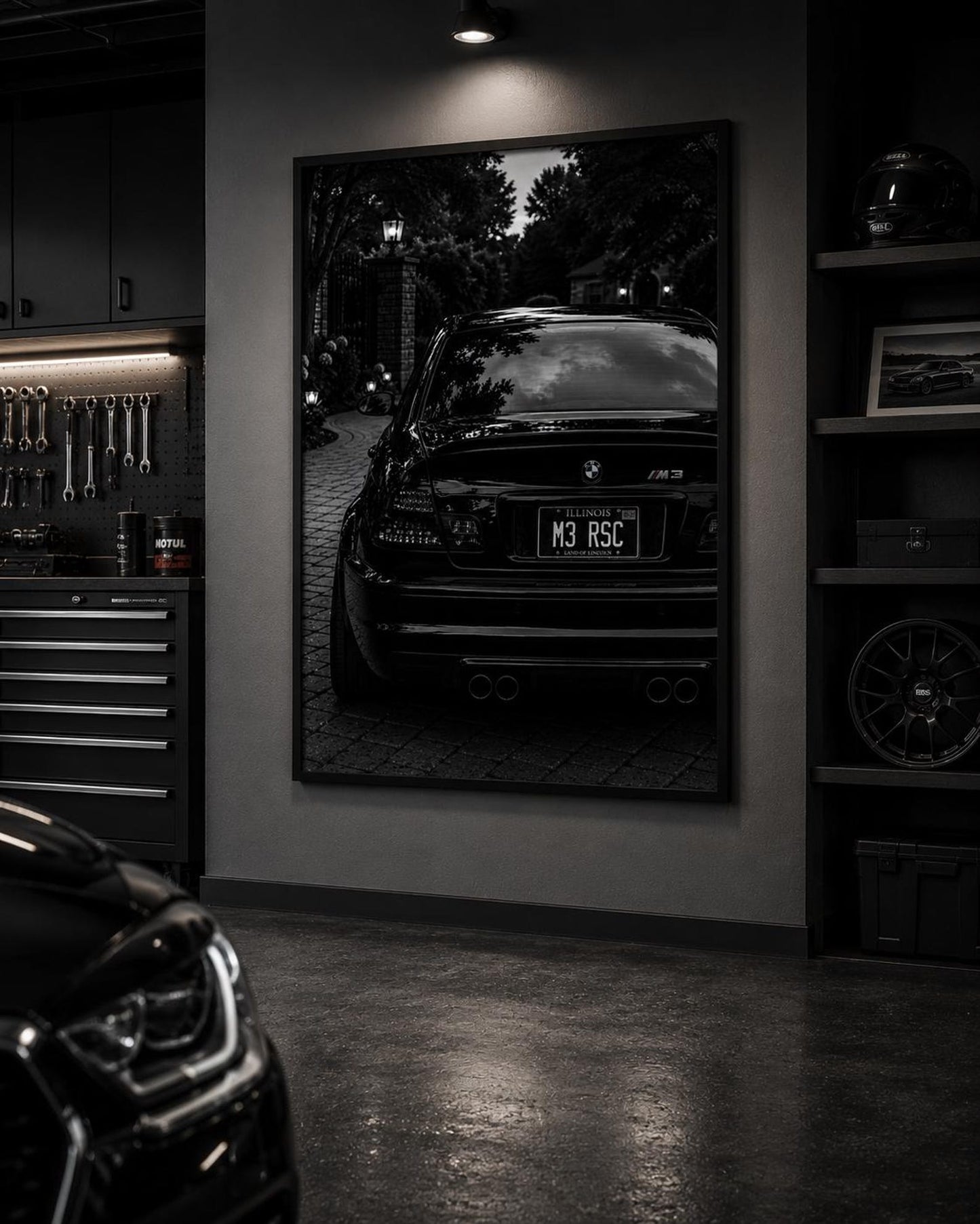 BMW Luxury Racing Car Wall Art Canvas