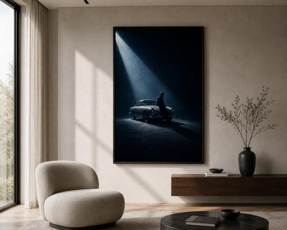 Cinematic Classic Vintage Car Wall Art Canvas