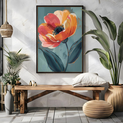 Colorful Floral Botanical Wall Art Canvas