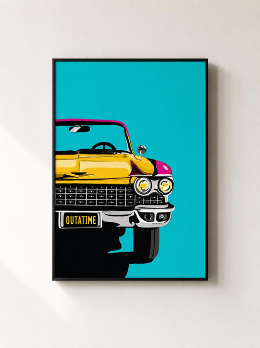 Colorful Vintage Car Retro Wall Art Canvas
