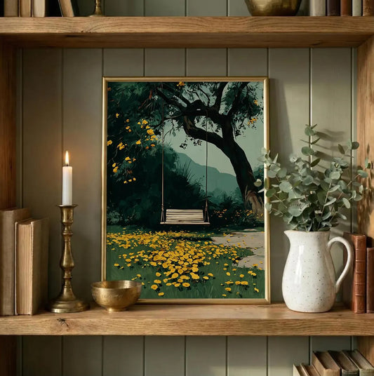 Coastal Landscape Wabi Sabi Beige Wall Art Canvas