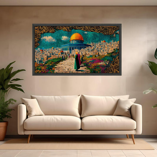 Dome of the Rock Jerusalem Wall Art Canvas