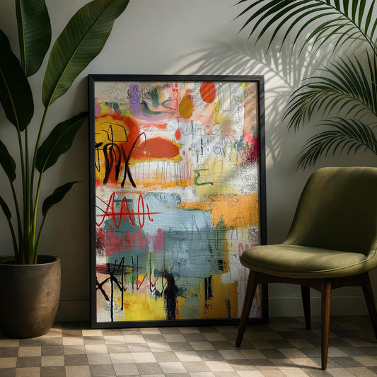Expressive Abstract Wall Art Canvas