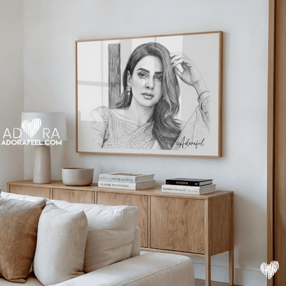 Adora Pencil Art Canvas