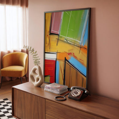 Geometric Abstract Wall Art Canvas
