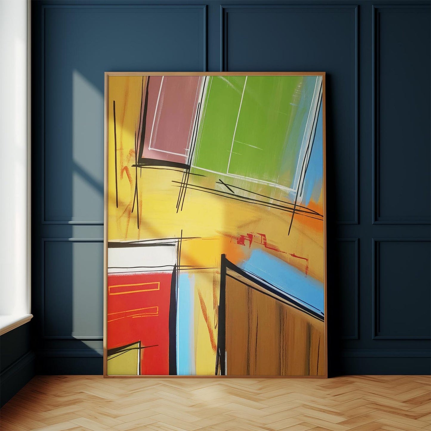 Geometric Abstract Wall Art Canvas