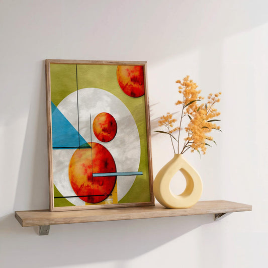 Geometric Colorful Abstract Wall Art Canvas