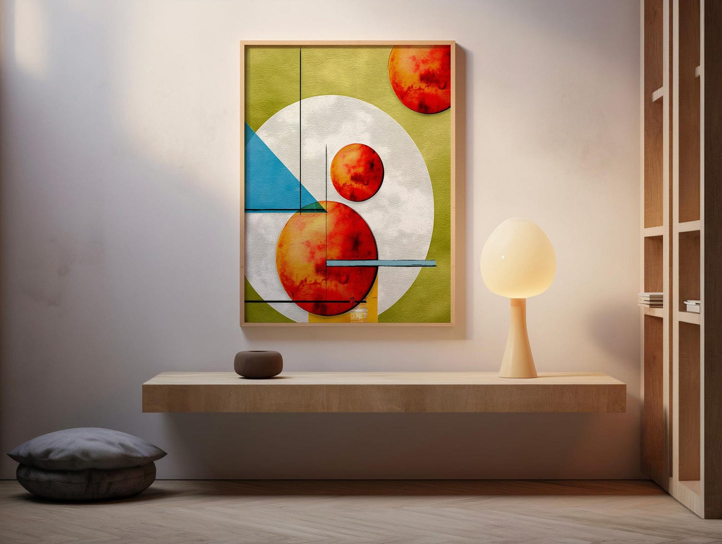 Geometric Colorful Abstract Wall Art Canvas