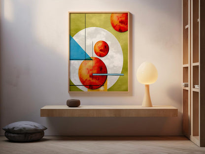Geometric Colorful Abstract Wall Art Canvas