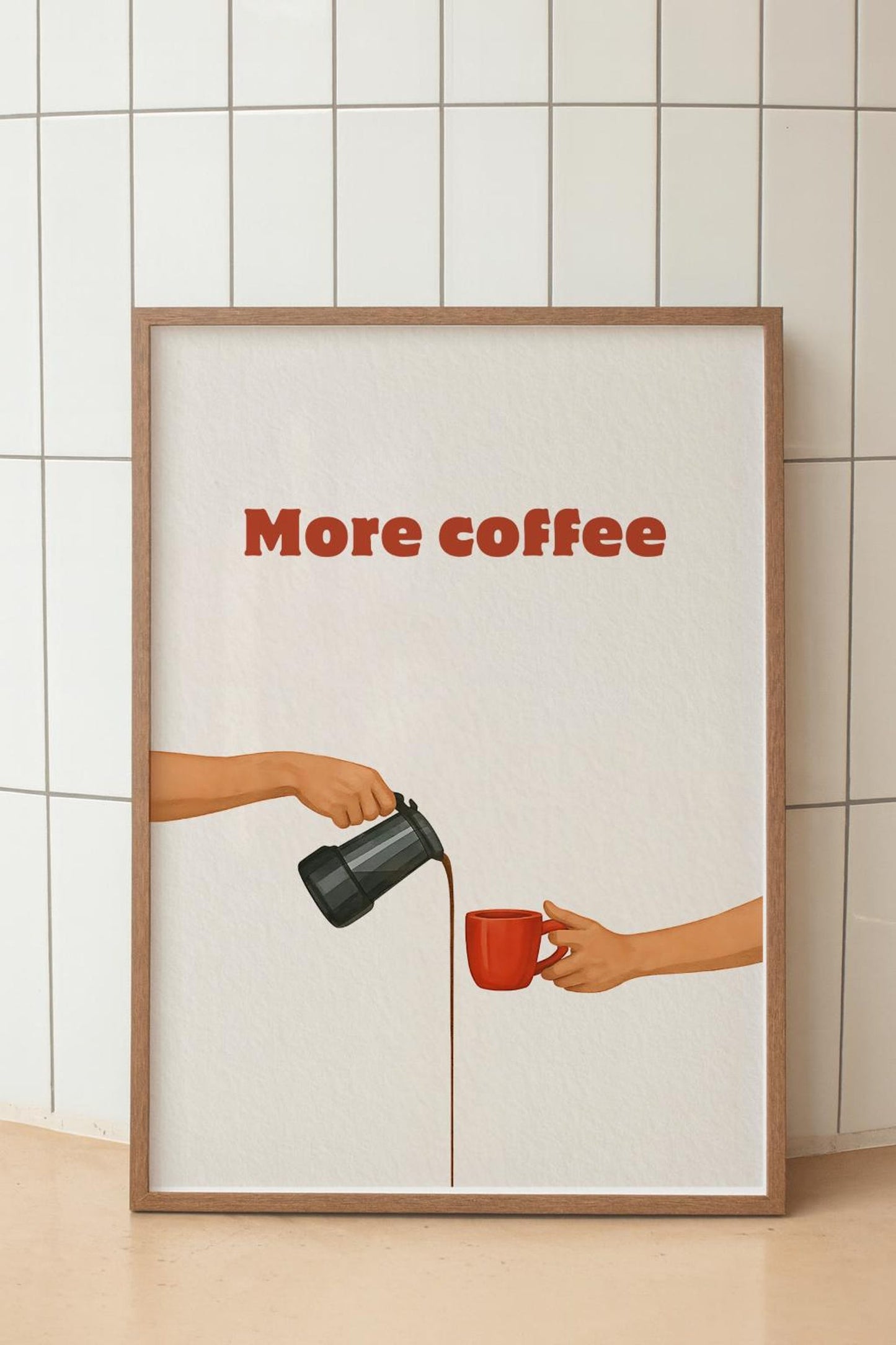 Italian Moka Pot Cofee Modern Kitchen Wall Art Canvas