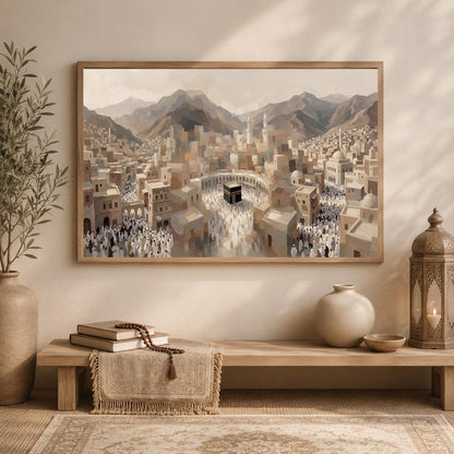 Kaaba Mecca Hajj Wall Art Canvas