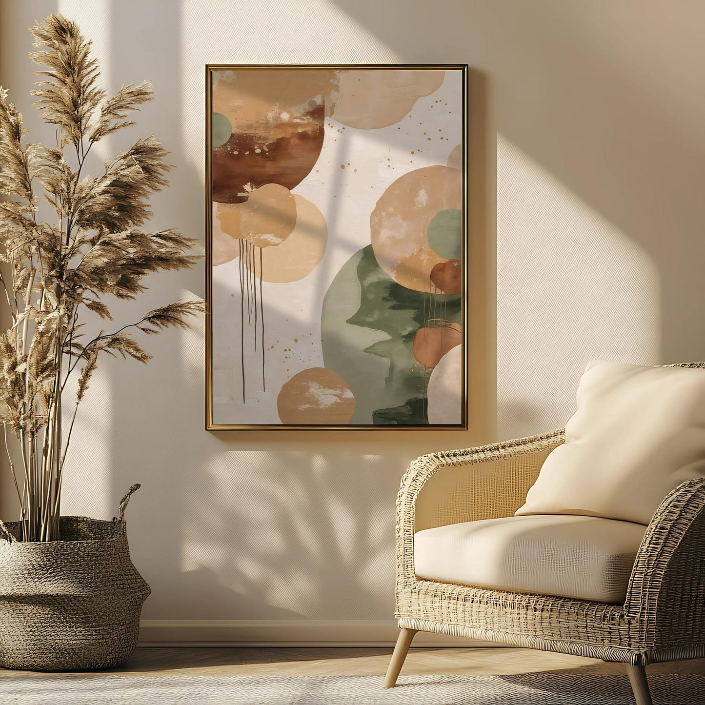 Minimalist Boho Abstract Wall Art Canvas