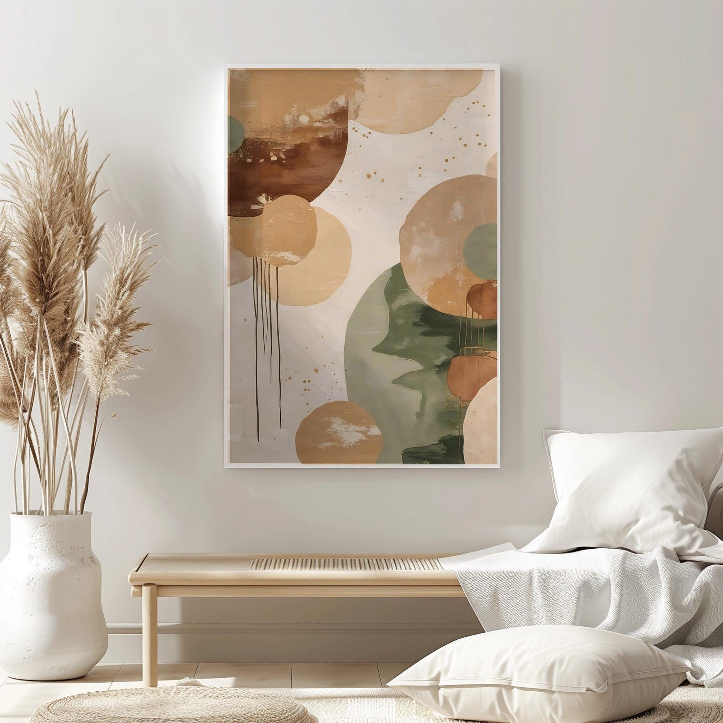 Minimalist Boho Abstract Wall Art Canvas