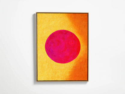 Modern Circle Oil Paint Style Wall Art Canvas