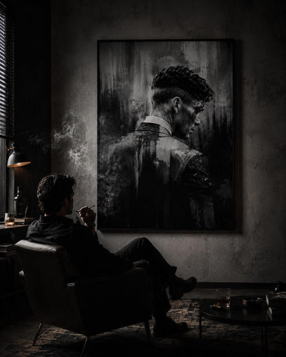 Moody Abstract Peaky Blinders Wall Art Canvas