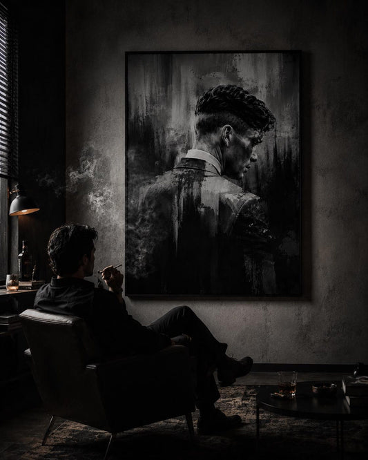 Moody Abstract Peaky Blinders Wall Art Canvas