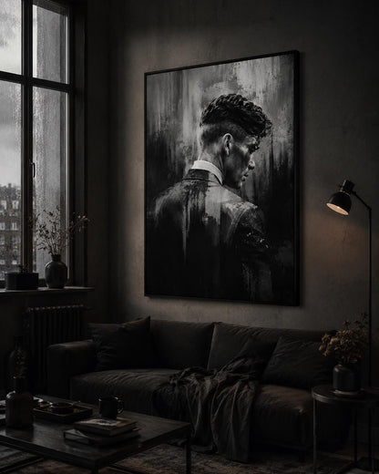 Moody Abstract Peaky Blinders Wall Art Canvas