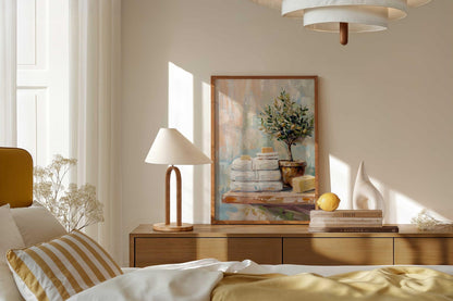 Olive Tree Spa Bathroom Wall Art Canvas