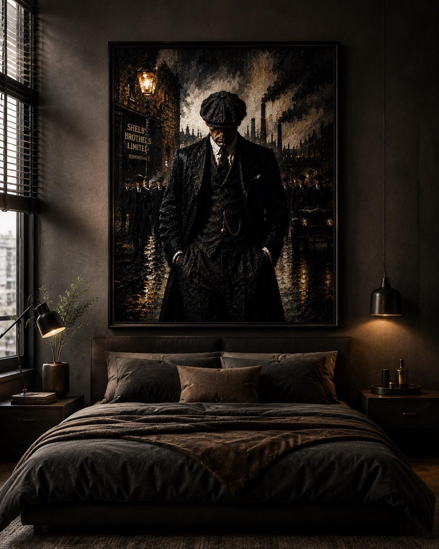 Peaky Blinders Dark Academia Vintage Wall Art Canvas