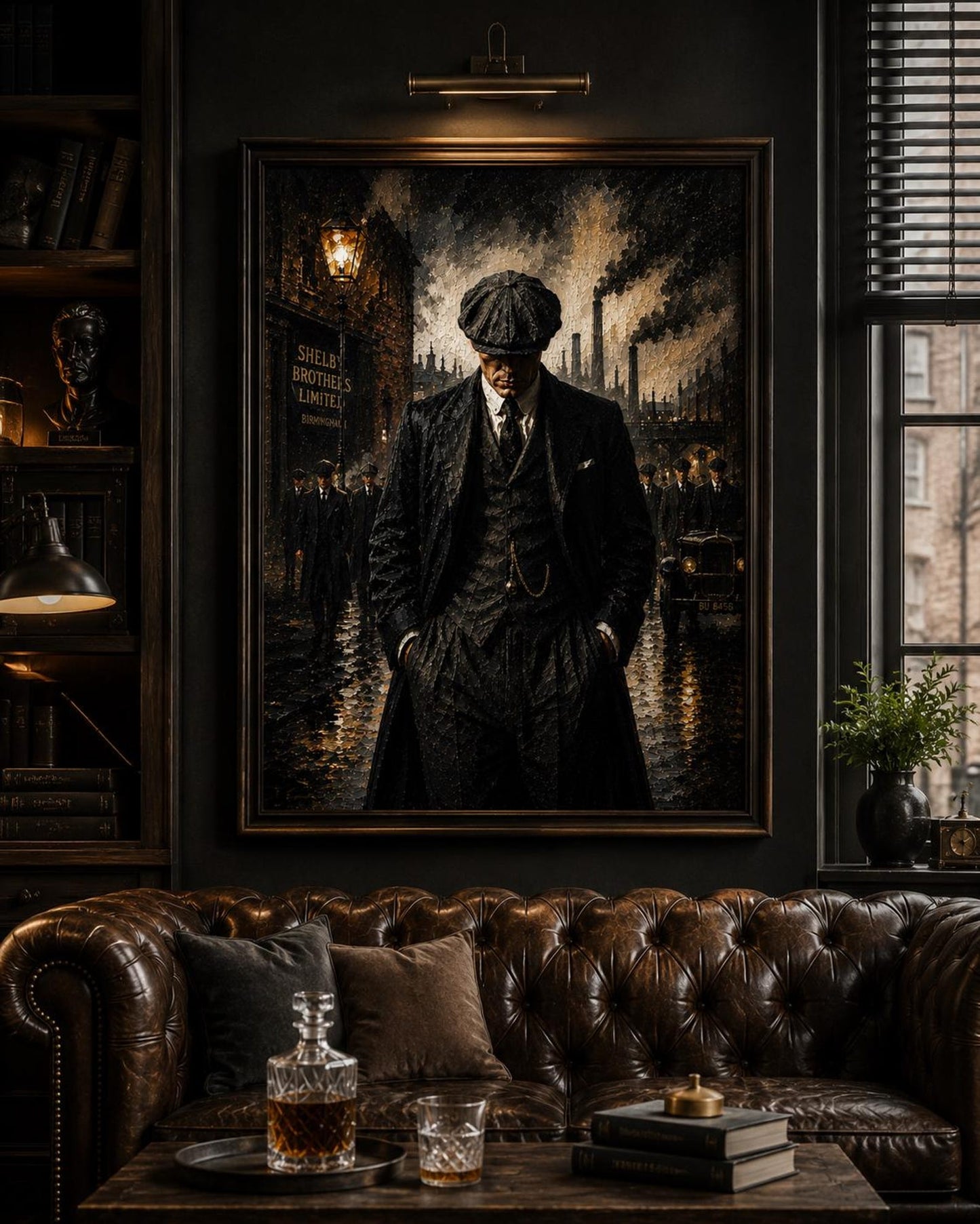 Peaky Blinders Dark Academia Vintage Wall Art Canvas