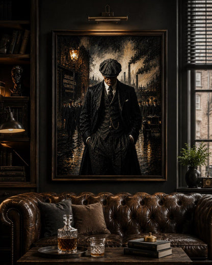 Peaky Blinders Dark Academia Vintage Wall Art Canvas