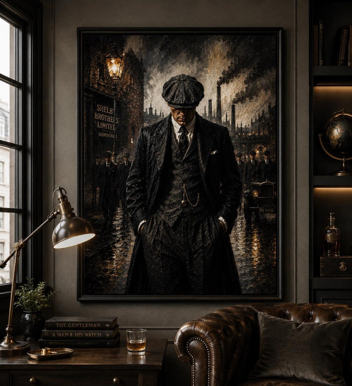 Peaky Blinders Dark Academia Vintage Wall Art Canvas