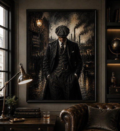 Peaky Blinders Dark Academia Vintage Wall Art Canvas
