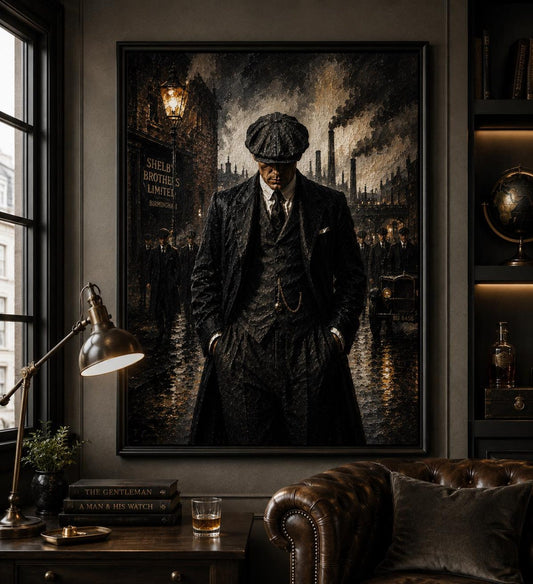 Peaky Blinders Dark Academia Vintage Wall Art Canvas
