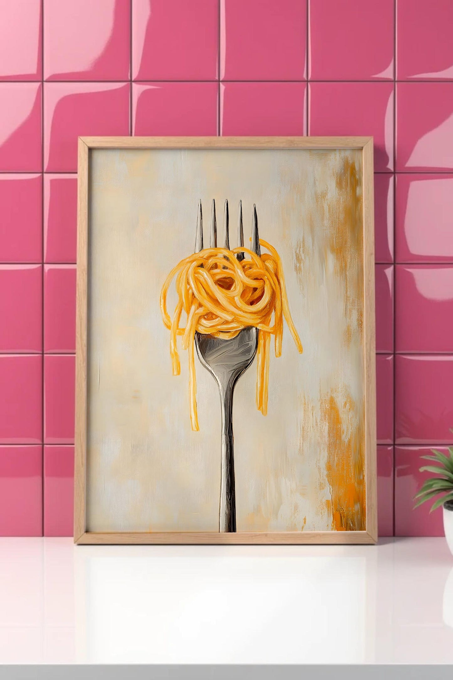 Spaghetti Kitchen Wall Art Canvas