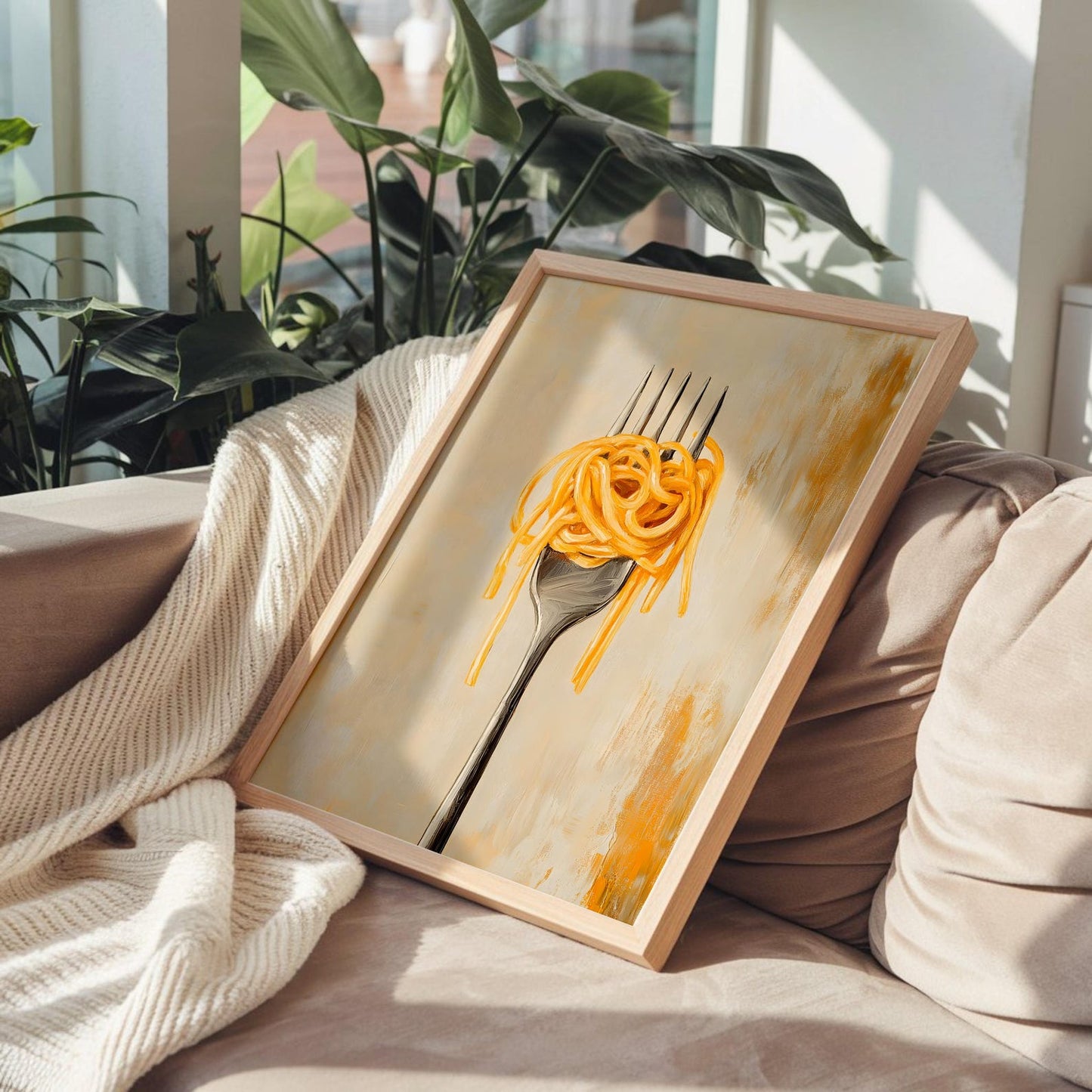 Spaghetti Kitchen Wall Art Canvas