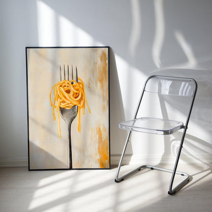 Spaghetti Kitchen Wall Art Canvas