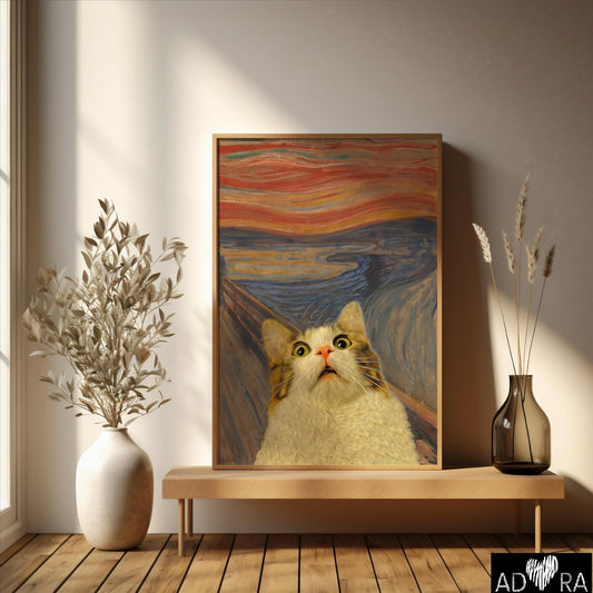 The Meow Cat Wall Art Canvas