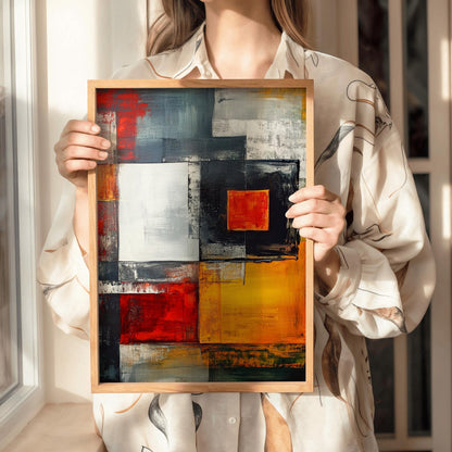 Trendy Geometric Abstract Wall Art Canvas