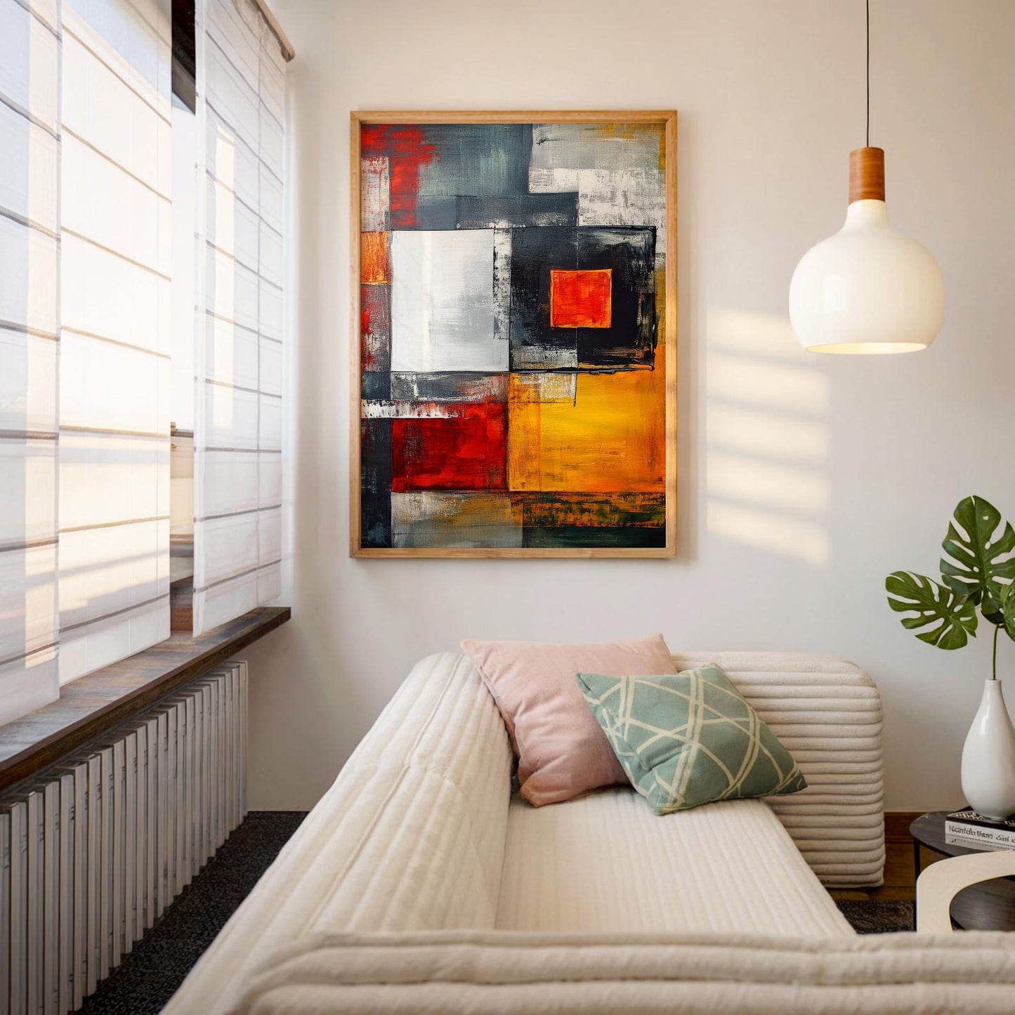 Trendy Geometric Abstract Wall Art Canvas