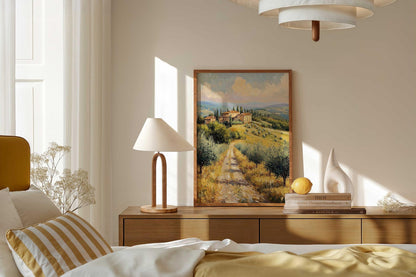 Tuscan Olive Grove talian Countryside Wall Art Canvas