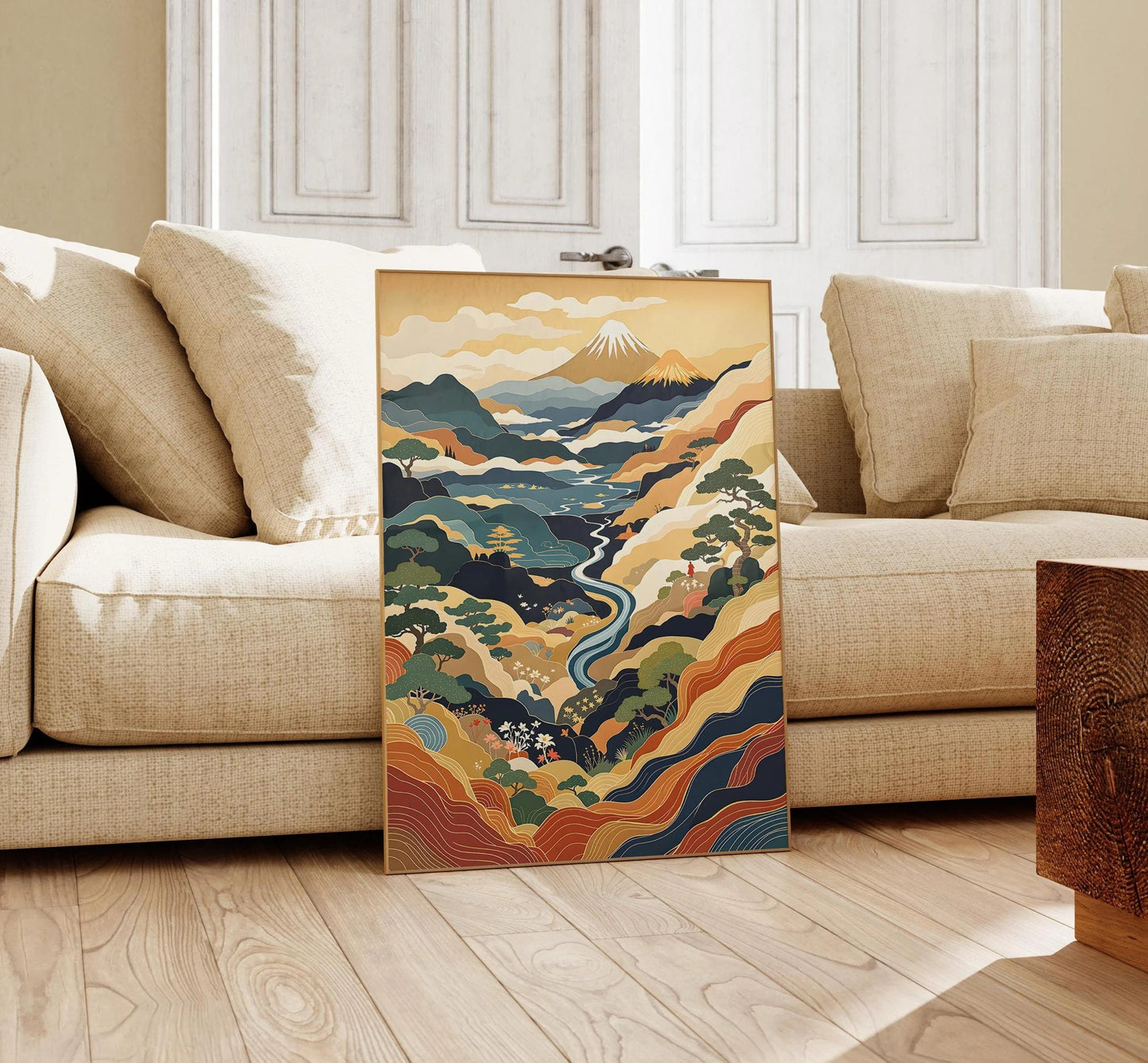 Ukiyo-e Art Japanese Abstract Wall Art Canvas